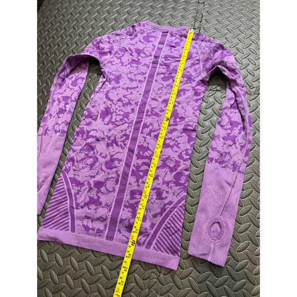 Lululemon Swiftly Tech Long Sleeve Crew Heathered Tender Violet Womens 2 - Picture 8 of 8